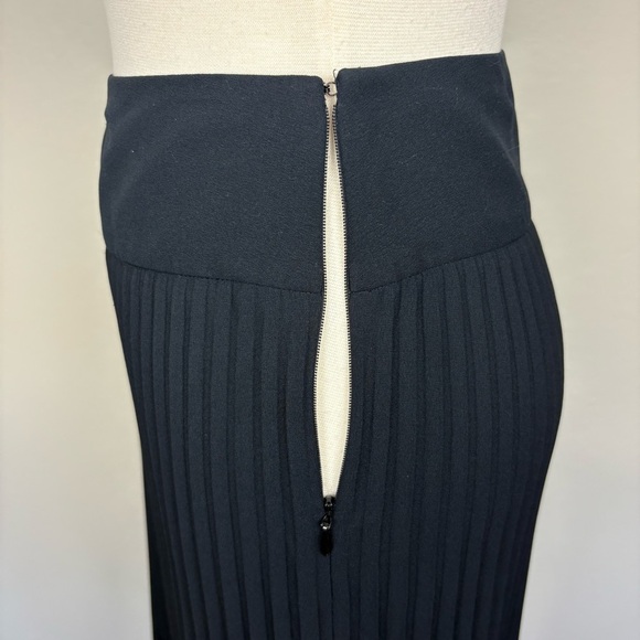 Express Midi Skirt Micro Pleated Sz 3/4 Black Career Office Vintage Y2K Classic - Picture 7 of 17